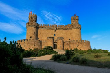 güzel Ortaçağ Kalesi - manzanares (İspanya)