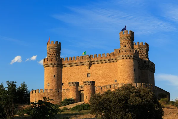 Beautiful medieval castle - Manzanares (Spain) — Stock Photo, Image