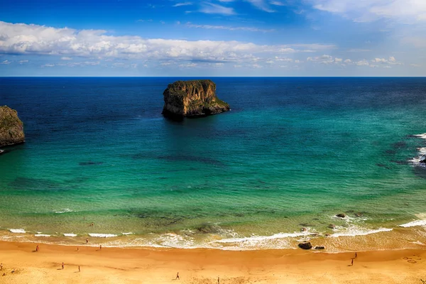 Beautiful landscape beach ocean in Asturias, Spain — Stock Photo, Image