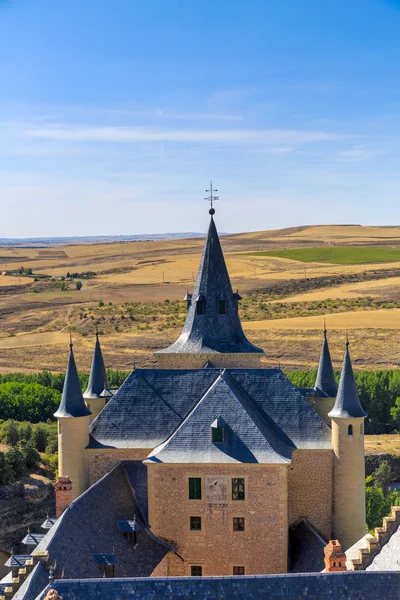 De beroemde Alcazar van Segovia, Castilla y Leon, Spanje — Stockfoto