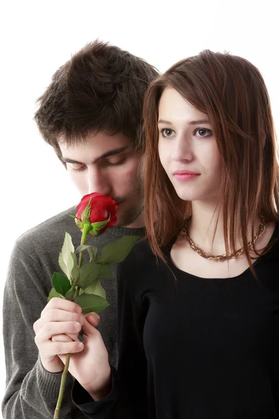 Foto de um jovem casal, conceito dia dos namorados — Fotografia de Stock