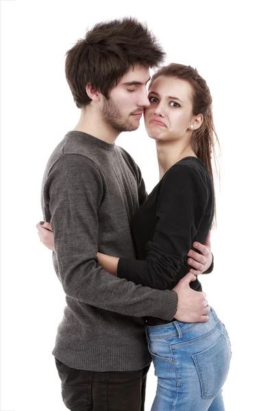 若いカップルは、バレンタインの日の概念の画像 — ストック写真