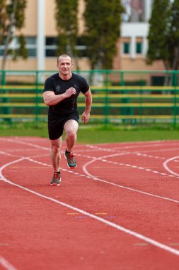 sağlıklı bir insan Atletizm yarış spor pisti ve temsil eden c çalıştırmak