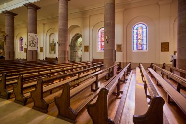 Turckheim Fransa 17 Ekim 2025. Fransa 'nın NE bölgesinde küçük bir kasaba. Bölgeye özgü çeşitli turistik merkezlerin görüntüleri..