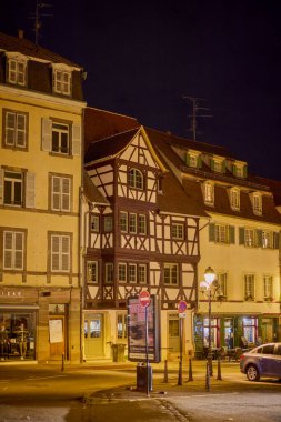 Colmar Fransa 17 Ekim 2025. Colmar şehir merkezinden gece çekilen görüntüler.