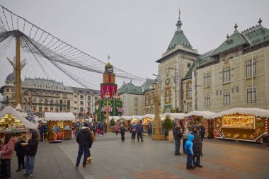 Craiova Romanya 17 Aralık 2025. Craiova Romanya 'daki Noel pazarından çeşitli görüntüler 2025 yılında Avrupa' nın en güzel Noel pazarı olarak kabul edildi..