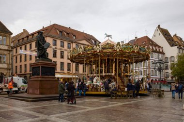 Strasbourg Fransa 20 Ekim 2025, Avrupa Parlamentosu 'nun bulunduğu Strasbourg' dan görüntüler, şehrin çeşitli turistik ve önemli merkezleri