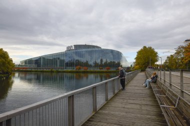 Strasbourg Fransa 20 Ekim 2025, dış görüntüler, Avrupa Parlamentosu.
