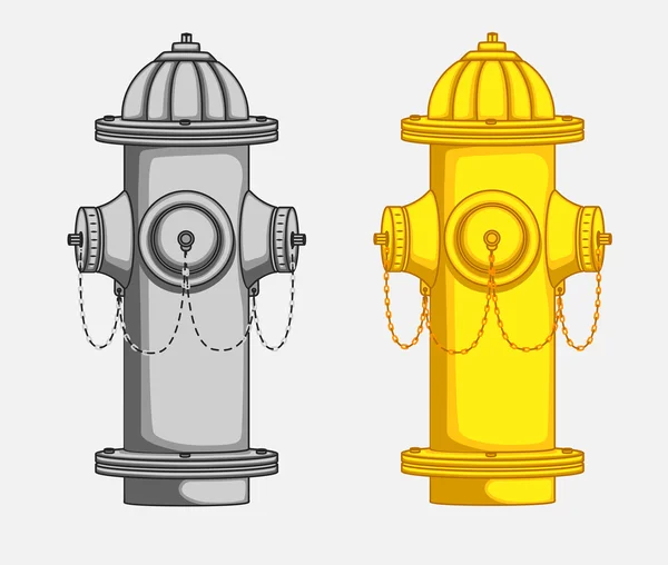 Hydrantu vektorové ilustrace — Stockový vektor