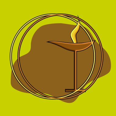 Unitarian evrenselci vektör simge tasarım
