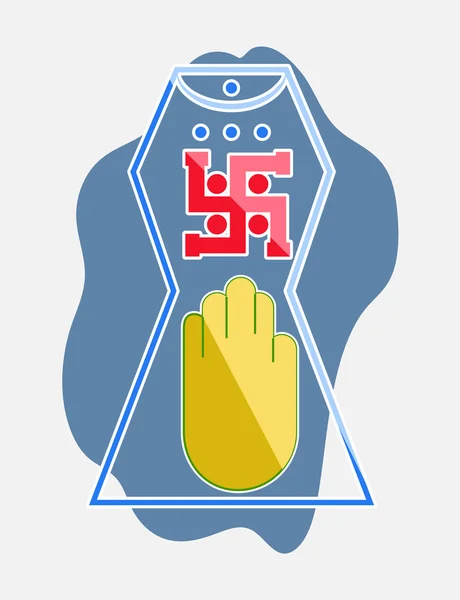 Jainism Vector symbool Design — Stockvector