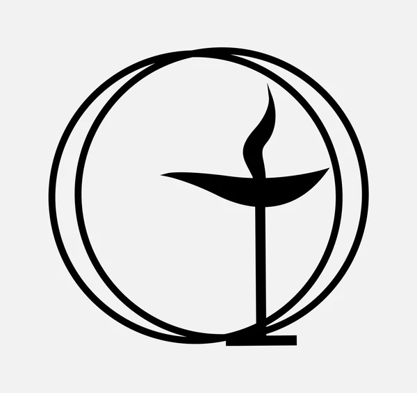 Unitarian Universalism Symbol form — Stock vektor