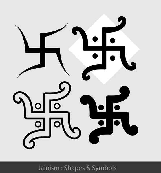 Disegni di simboli di Swastik — Vettoriale Stock