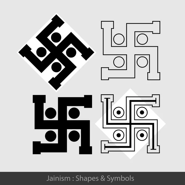 Swastik - hindoe symbolen — Stockvector