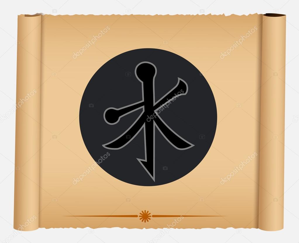 Confucianism Symbol On Parchment Banner Vector Image By C Baavli Vector Stock 111893654