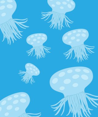 denizanası desen arka plan