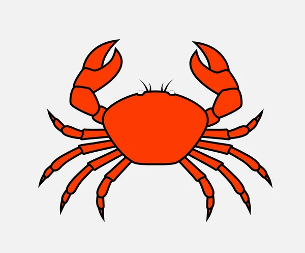 Vecteur de crabe rétro — Image vectorielle