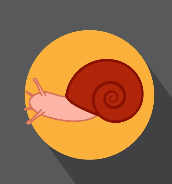 Vector de caracol cómico — Vector de stock