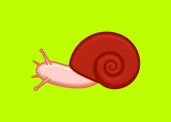 Vector de caracol cómico — Vector de stock