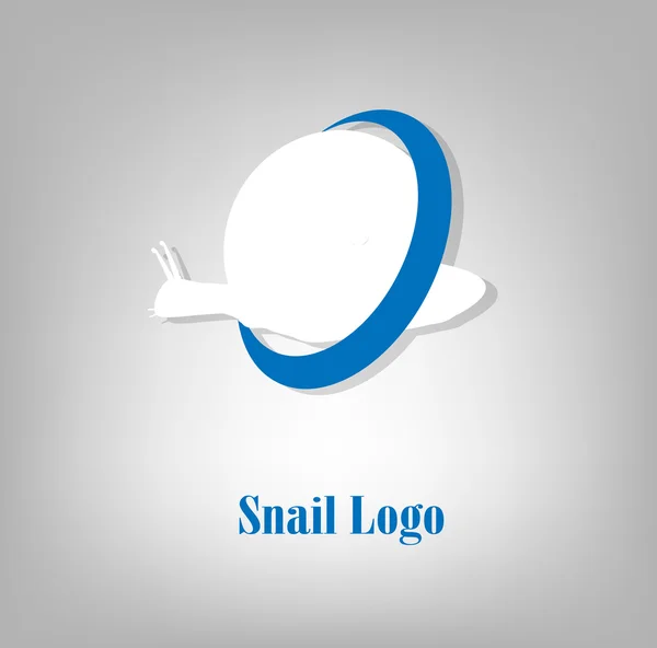 Snail Logo Vector — Stock Vector