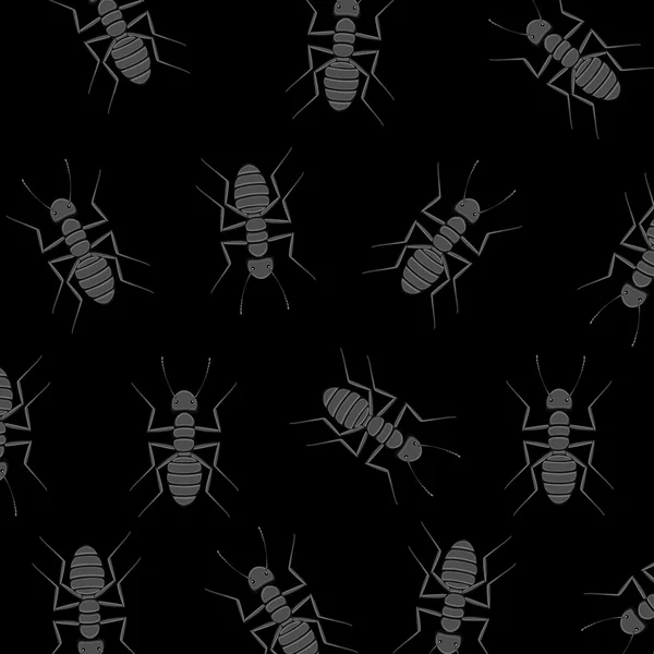 Mieren patroon achtergrond — Stockvector