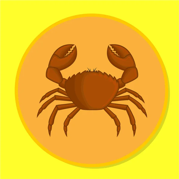 Vecteur de crabe de mer — Image vectorielle