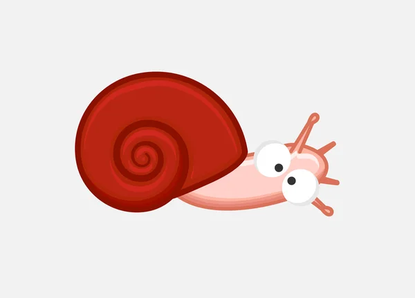 有趣的蜗牛矢量 — 图库矢量图片