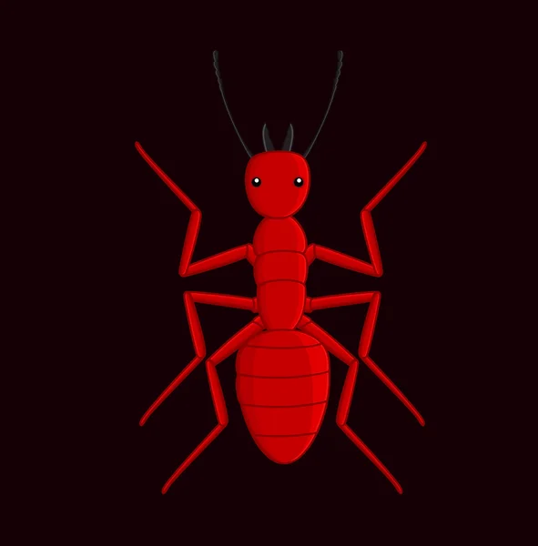 Creepy mrówek ognia wektor — Wektor stockowy