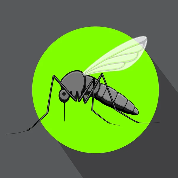 Çizgi film sivrisinek böcek — Stok Vektör