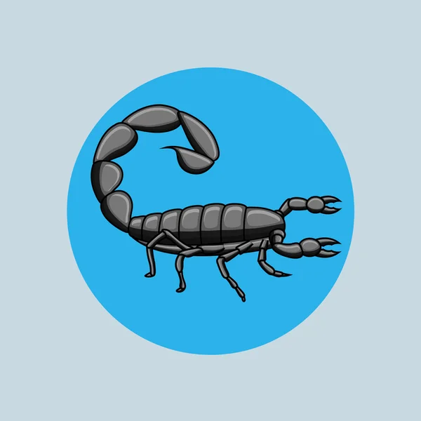 Scorpion noir Hottentotta Tamulus — Image vectorielle