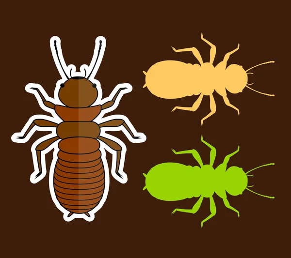 Termit insekter vektor — Stock vektor