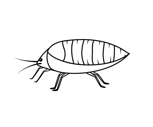 Tekening kunst van bladluis Insect — Stockvector