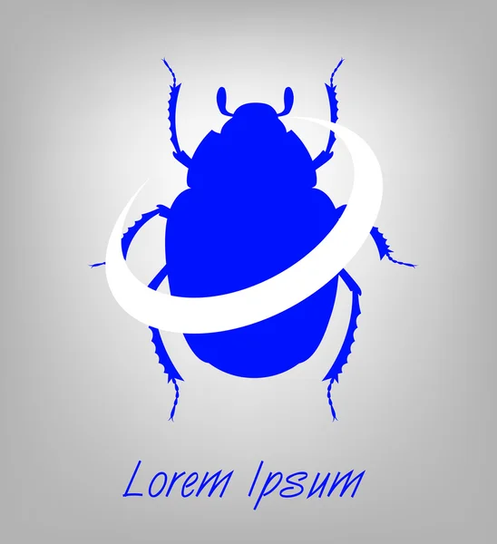 Bokböceği vektör Logo — Stok Vektör