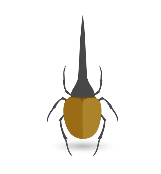 Herkules-Käfer-Insektenvektor — Stockvektor