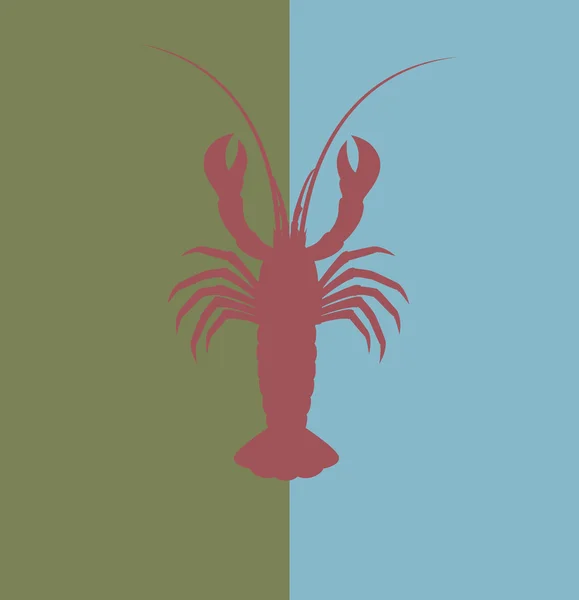 Vecteur de forme de homard — Image vectorielle