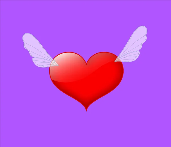 Ιπτάμενα καρδιά διάνυσμα — Διανυσματικό Αρχείο