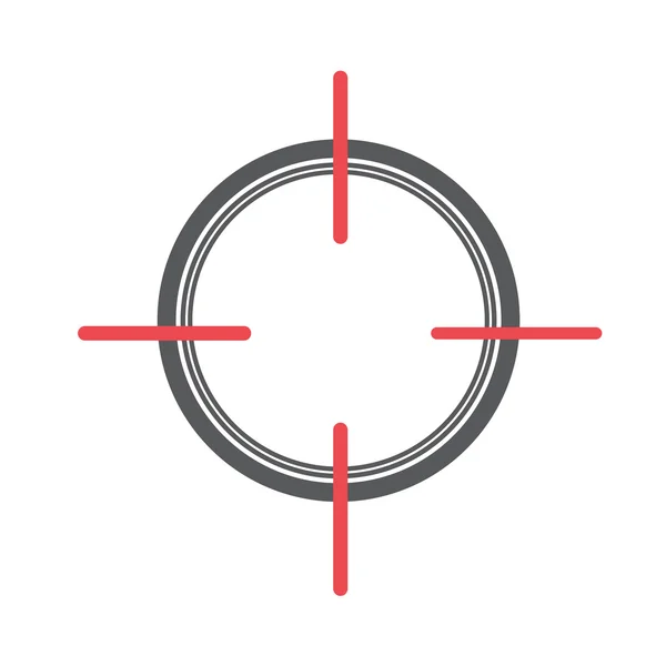 Crosshair Vector de signo — Archivo Imágenes Vectoriales