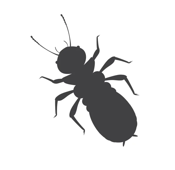 Termiet Insect Vector silhouet — Stockvector