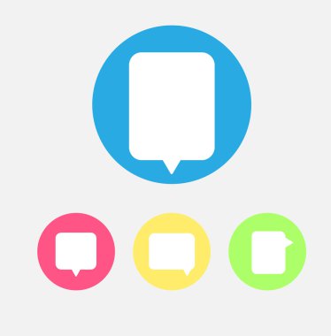 Konuşma baloncukları ayarlandı