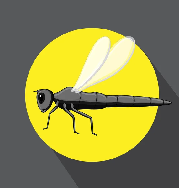 Libélula Insectos Volando — Vector de stock