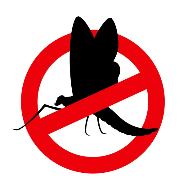 Haften Insect beperking teken — Stockvector