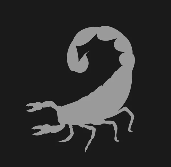 Scorpion Silhouette Vector — Stock Vector