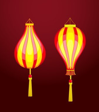 Dekoratif geleneksel Çince fener