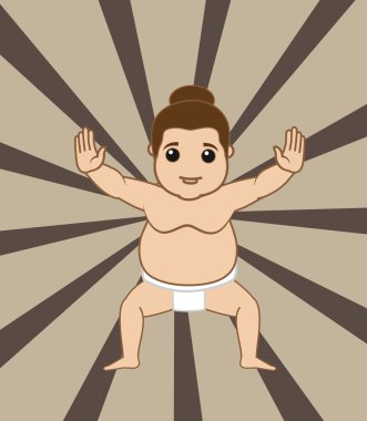 Sumo güreşçisi hazır mücadele için