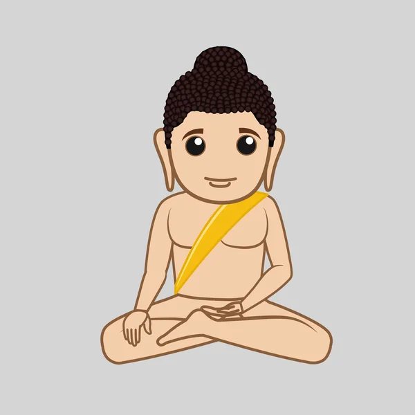 Mahavira Saint seriefigur — Stock vektor