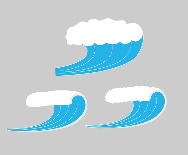 Vecteur des vagues de mer — Image vectorielle