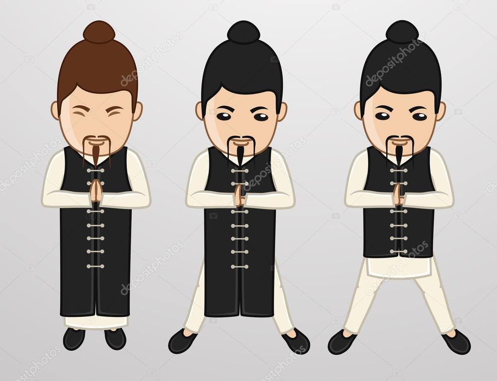 Kung-Fu Monks Character Poses
