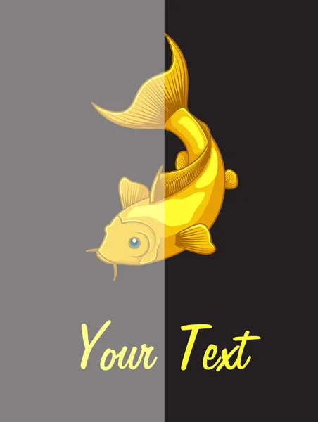 Koi vissen Vector sjabloon — Stockvector