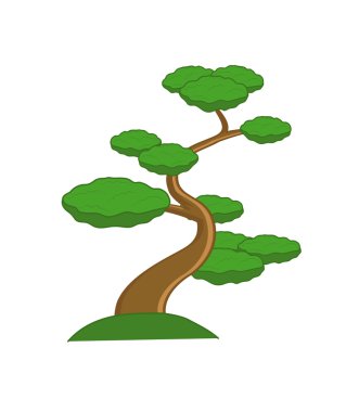 Bonsai bitki vektör