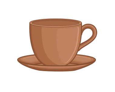 Eski stil Retro çay fincanı vektör 